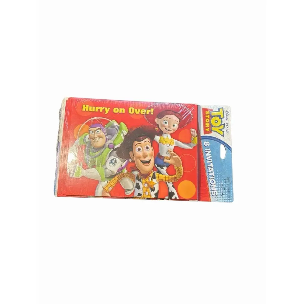 VINTAGE Disney Pixar Party Invitations Card Hallmark Party Supplies TOY STORY